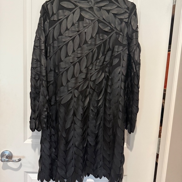 Joseph Ribkoff - black 3D petal jacket - Picture 6 of 7